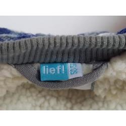 Stoere geruite gevoerde winterjas LIEF! blauw Maat 50/56