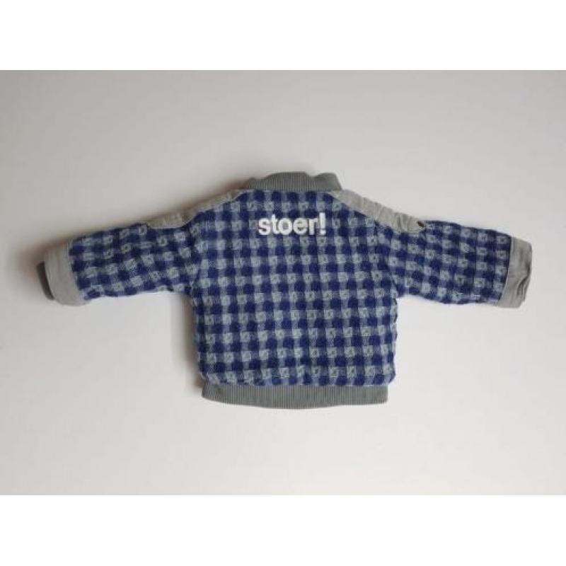 Stoere geruite gevoerde winterjas LIEF! blauw Maat 50/56