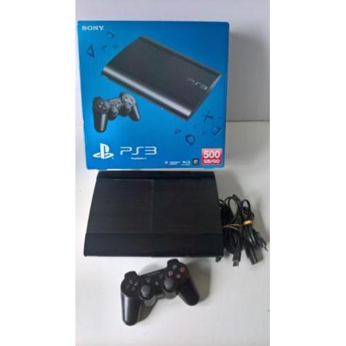 Playstation 3 (PS3) Super Slim, 500 GB en 1controller