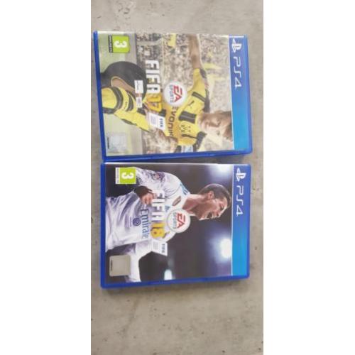 FIFA 17 en FIFA 18 te koop voor PS4