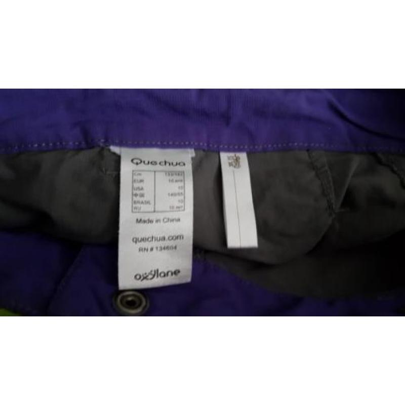 Afritsbroek Quechua maat 132 -140